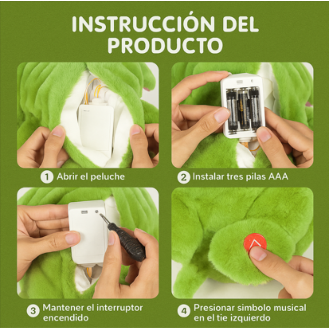 El peluche gruñón que respira contigo